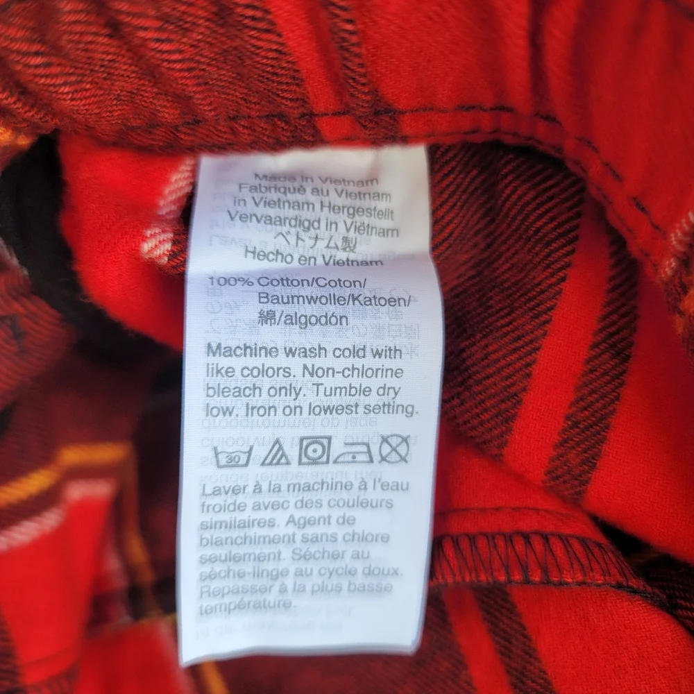New! J. Crew XL Flannel Sleep Red Black Plaid PJ Pants Bottoms Buffalo Check NWT